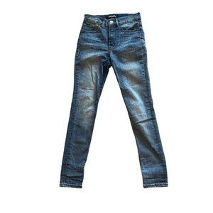 Express High Waisted Medium Wash Skinny Jeans (Stretch) Size 0
